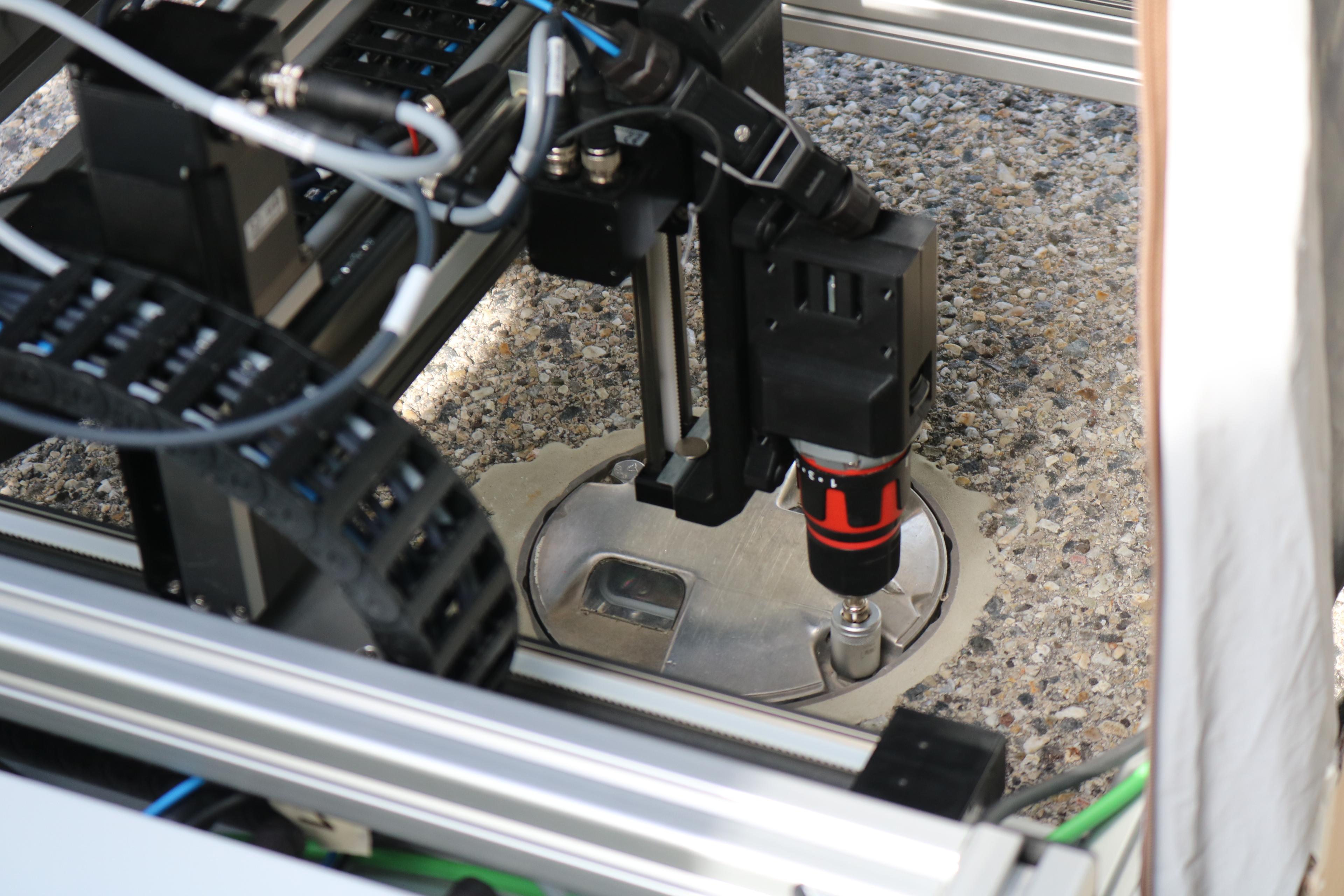 Autonomous screw maintenance for runway lighting with AI and electric vehicle